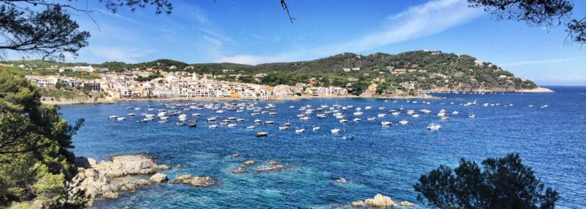 Blick zurück auf Calella de Palafrugell