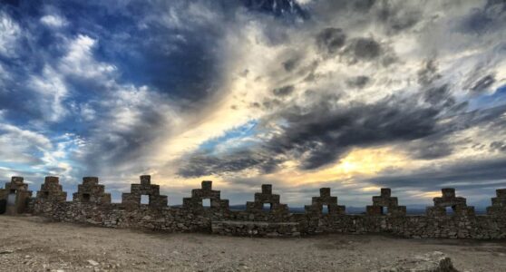 Abendstimmung auf der Burg von Begur