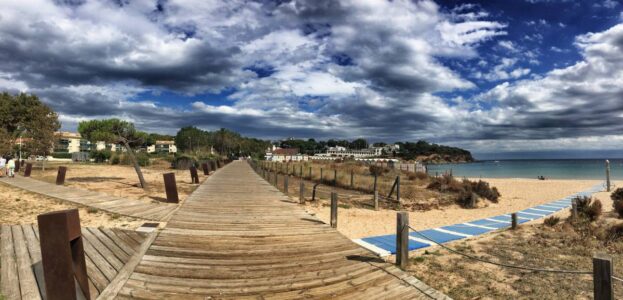 A la platja de S'Agaró